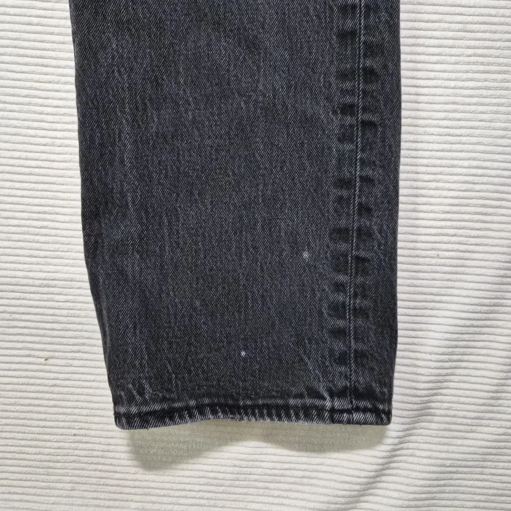 Levi Strauss 501 38x34 Distressed‎ Mens Jeans Black/gray Wash